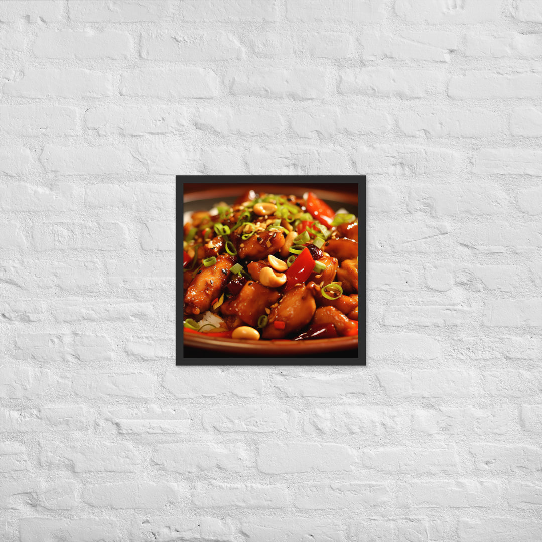 Kung Pao Chicken Framed poster 🤤 from Yumify.AI