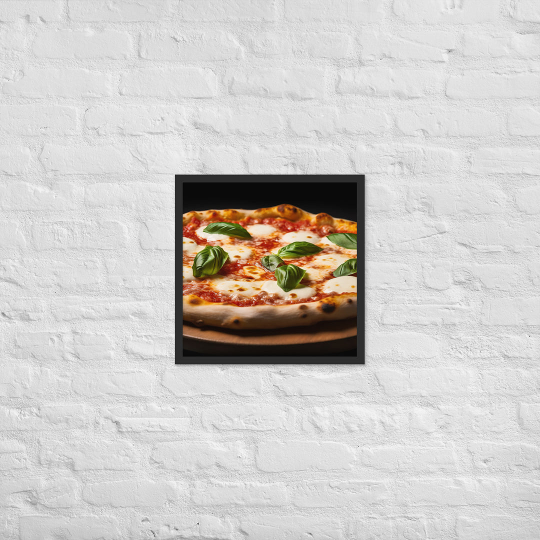 Pizza Margherita Framed poster 🤤 from Yumify.AI