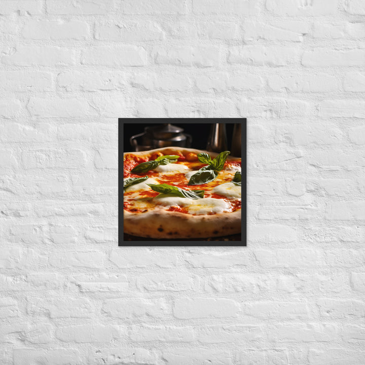 Pizza Margherita Framed poster 🤤 from Yumify.AI