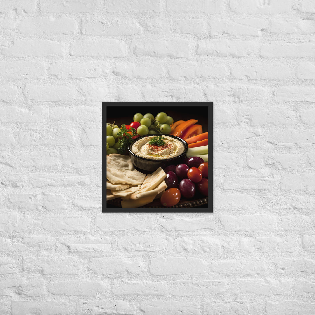 Hummus Framed poster 🤤 from Yumify.AI