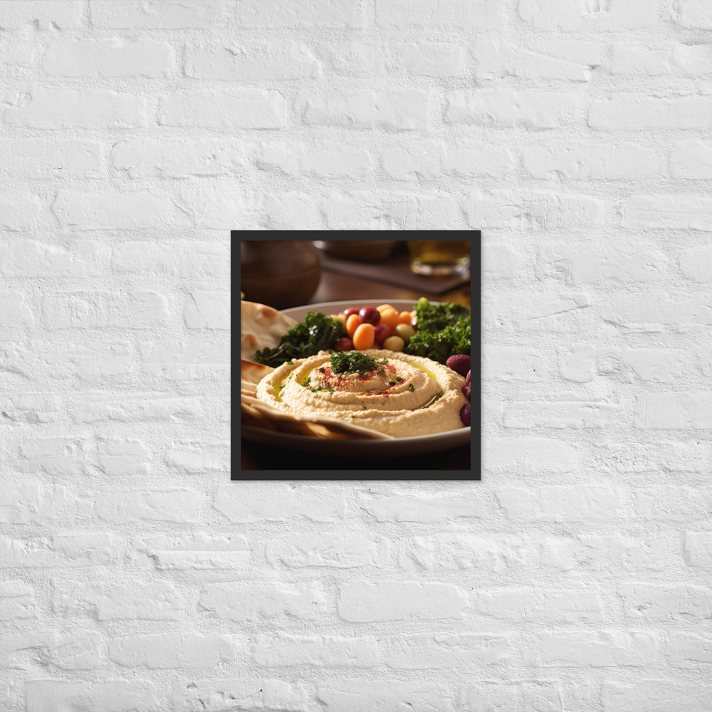 Hummus Framed poster 🤤 from Yumify.AI