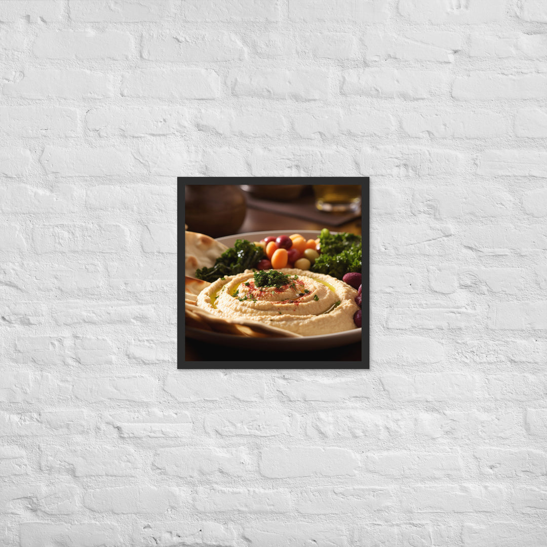 Hummus Framed poster 🤤 from Yumify.AI