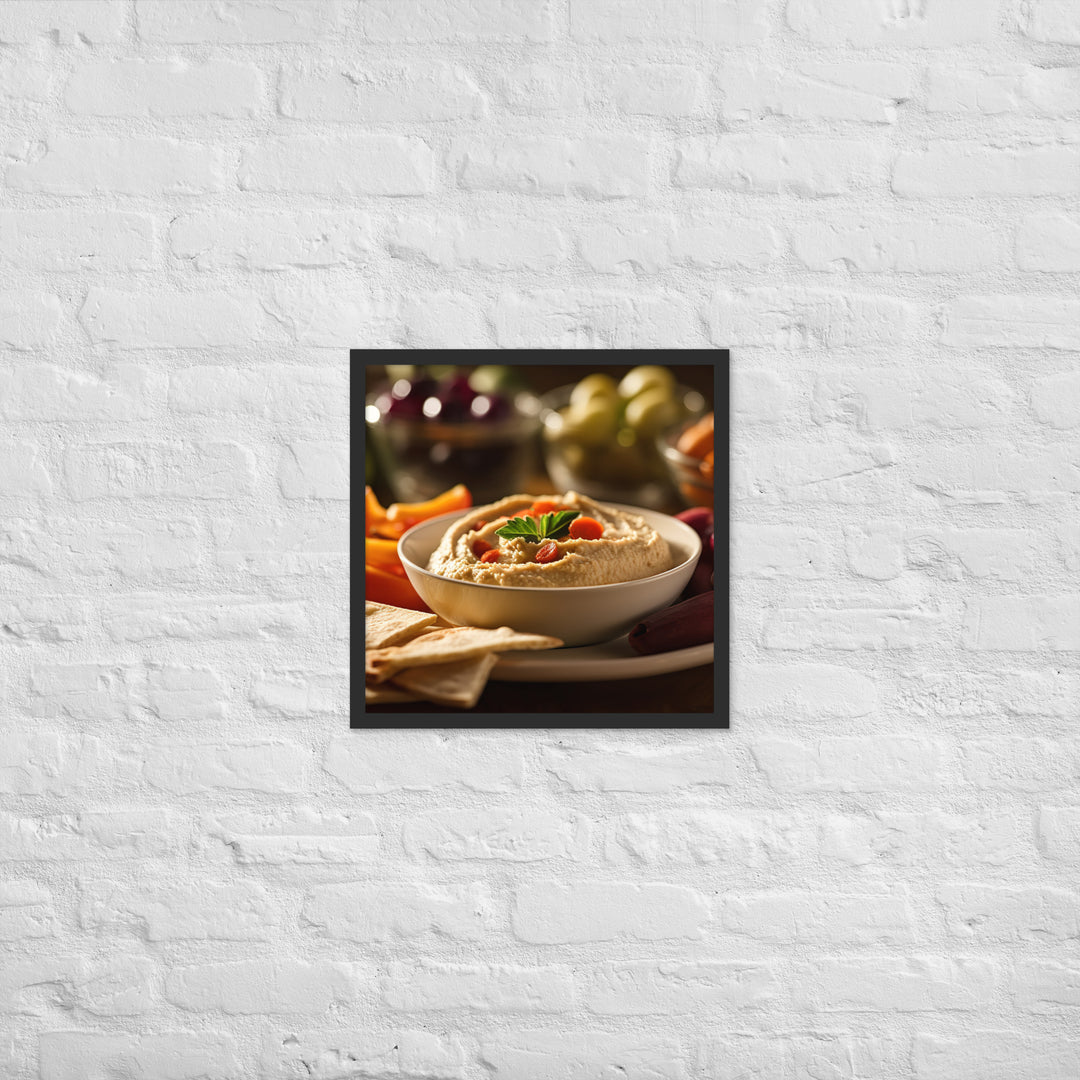 Hummus Framed poster 🤤 from Yumify.AI