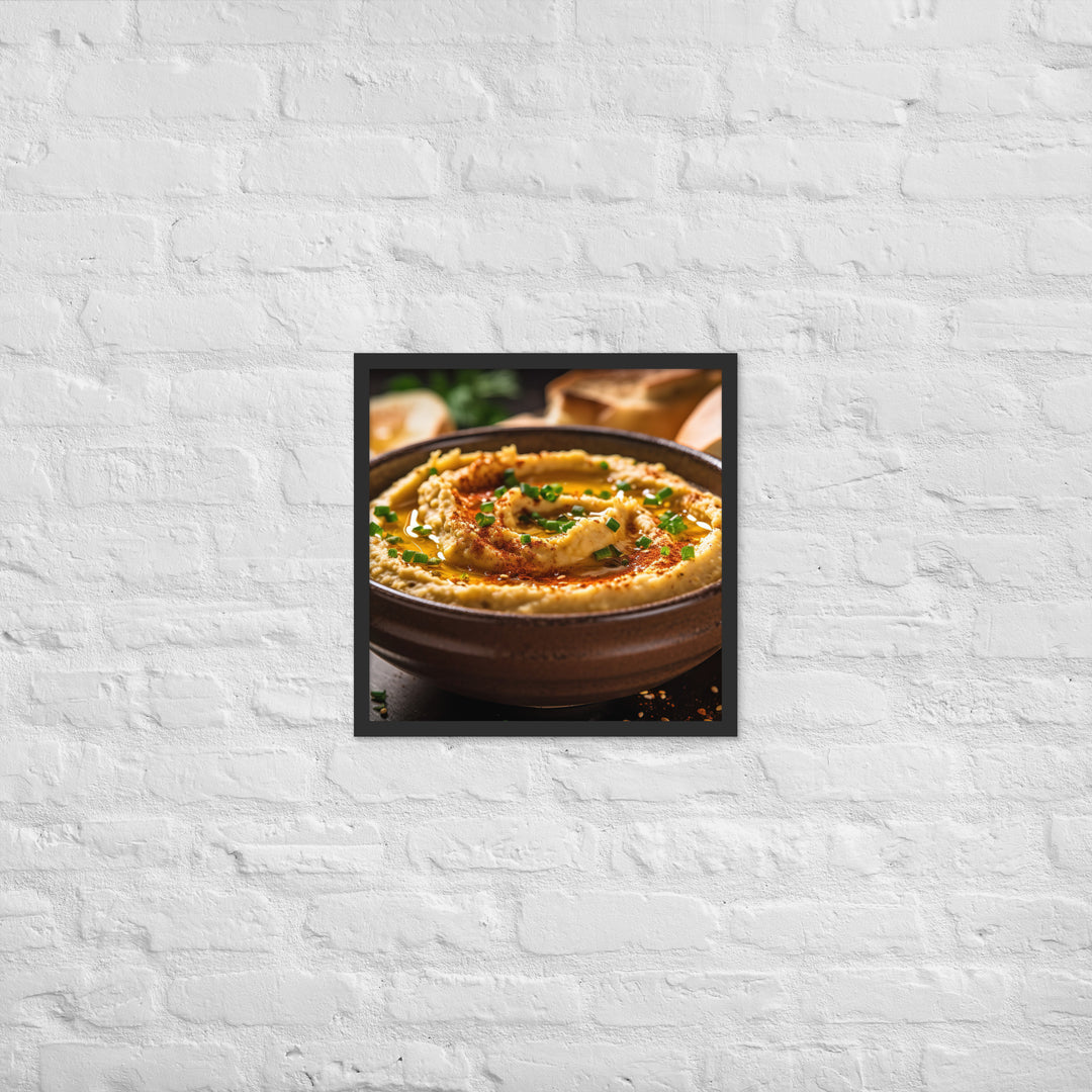 Hummus Framed poster 🤤 from Yumify.AI