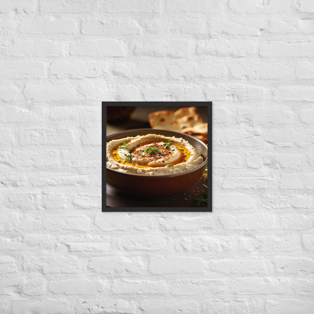 Hummus Framed poster 🤤 from Yumify.AI