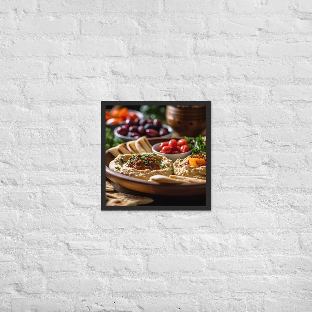Hummus Framed poster 🤤 from Yumify.AI
