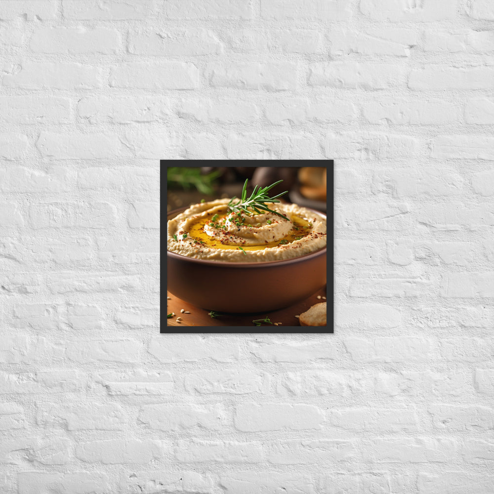 Hummus Framed poster 🤤 from Yumify.AI