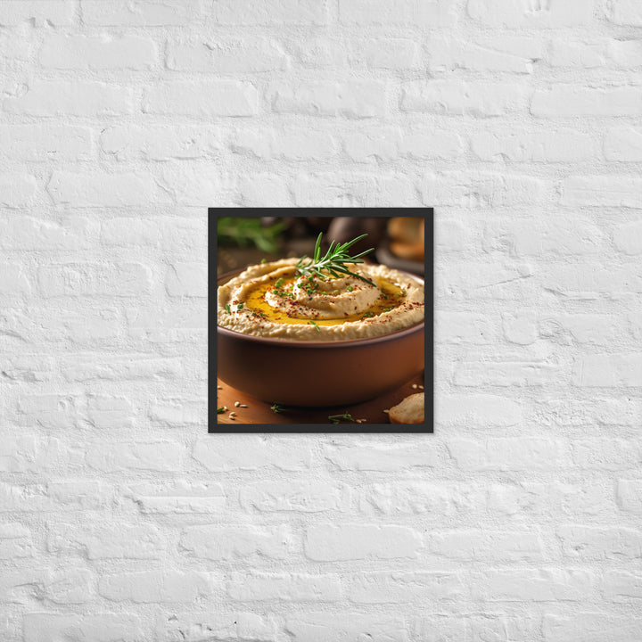 Hummus Framed poster 🤤 from Yumify.AI