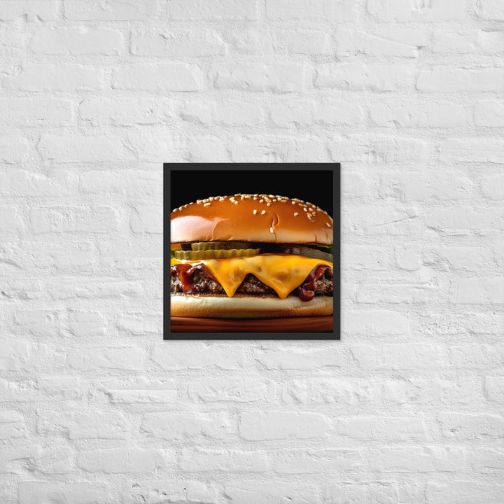 Hamburger Framed poster 🤤 from Yumify.AI