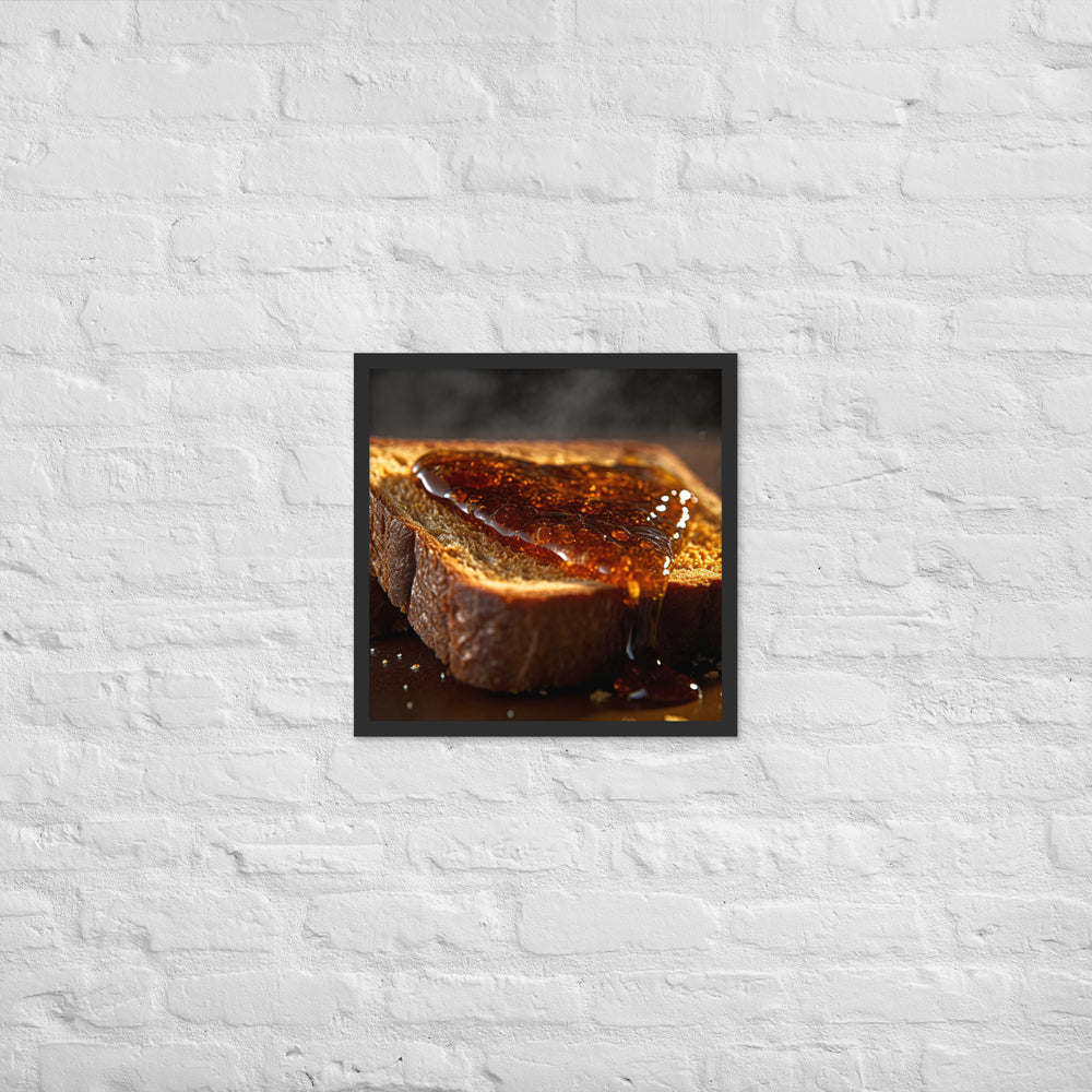 Vegemite on Toast Framed poster 🤤 from Yumify.AI