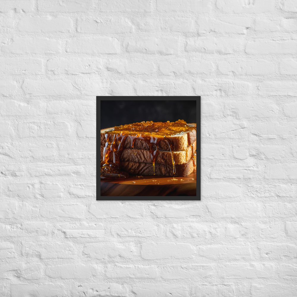 Vegemite on Toast Framed poster 🤤 from Yumify.AI