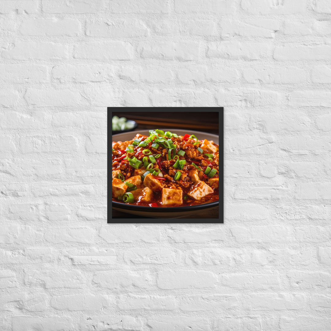 Mapo Tofu Framed poster 🤤 from Yumify.AI