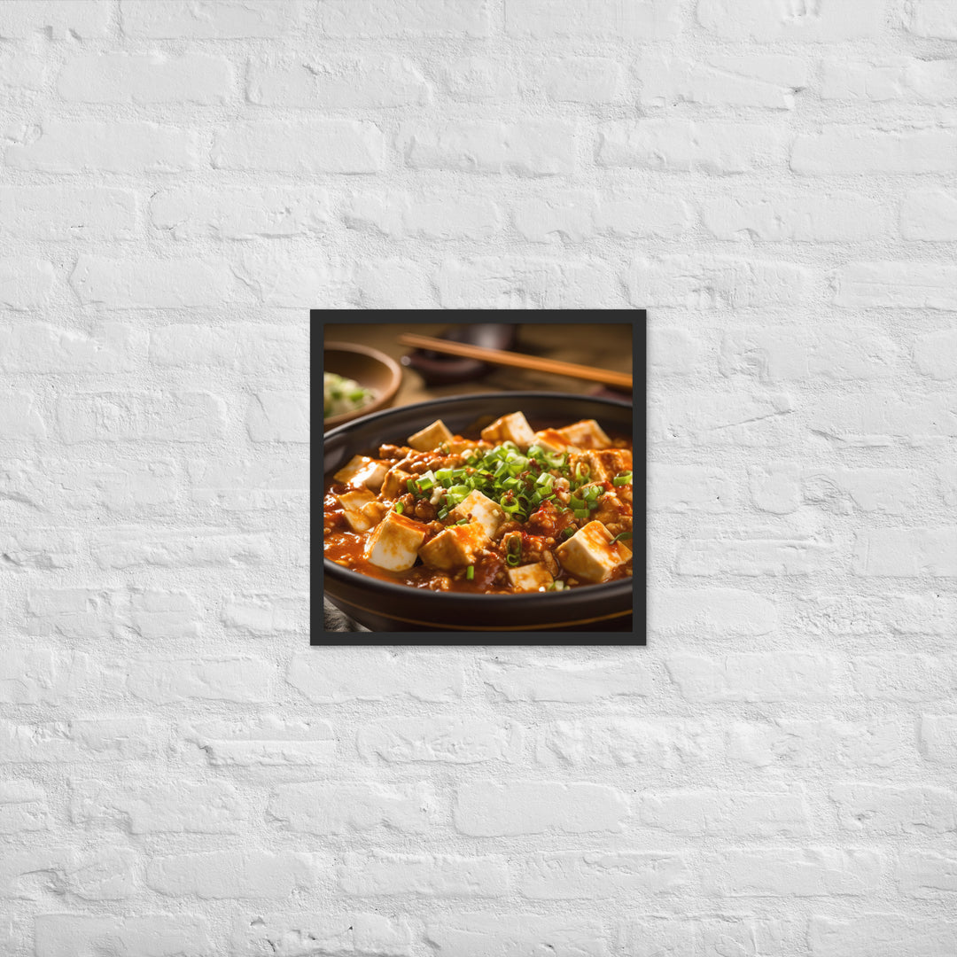 Mapo Tofu Framed poster 🤤 from Yumify.AI