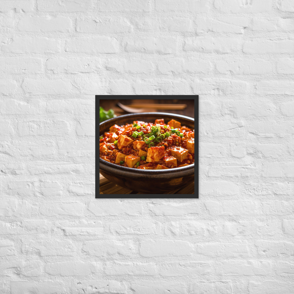 Mapo Tofu Framed poster 🤤 from Yumify.AI