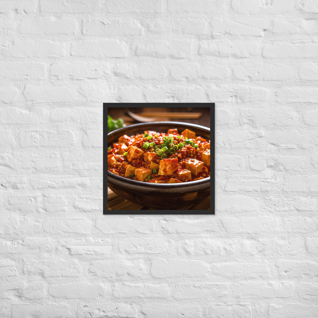 Mapo Tofu Framed poster 🤤 from Yumify.AI