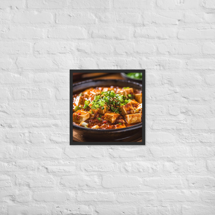 Mapo Tofu Framed poster 🤤 from Yumify.AI