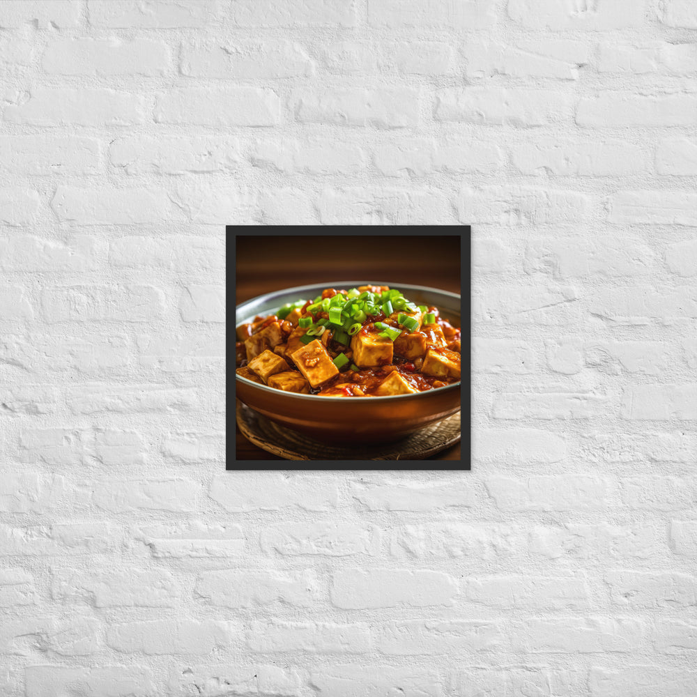 Mapo Tofu Framed poster 🤤 from Yumify.AI