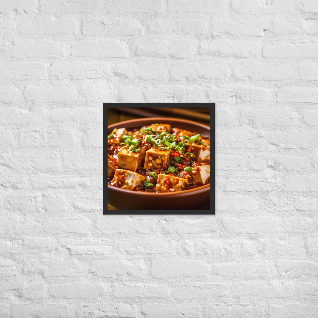 Mapo Tofu Framed poster 🤤 from Yumify.AI