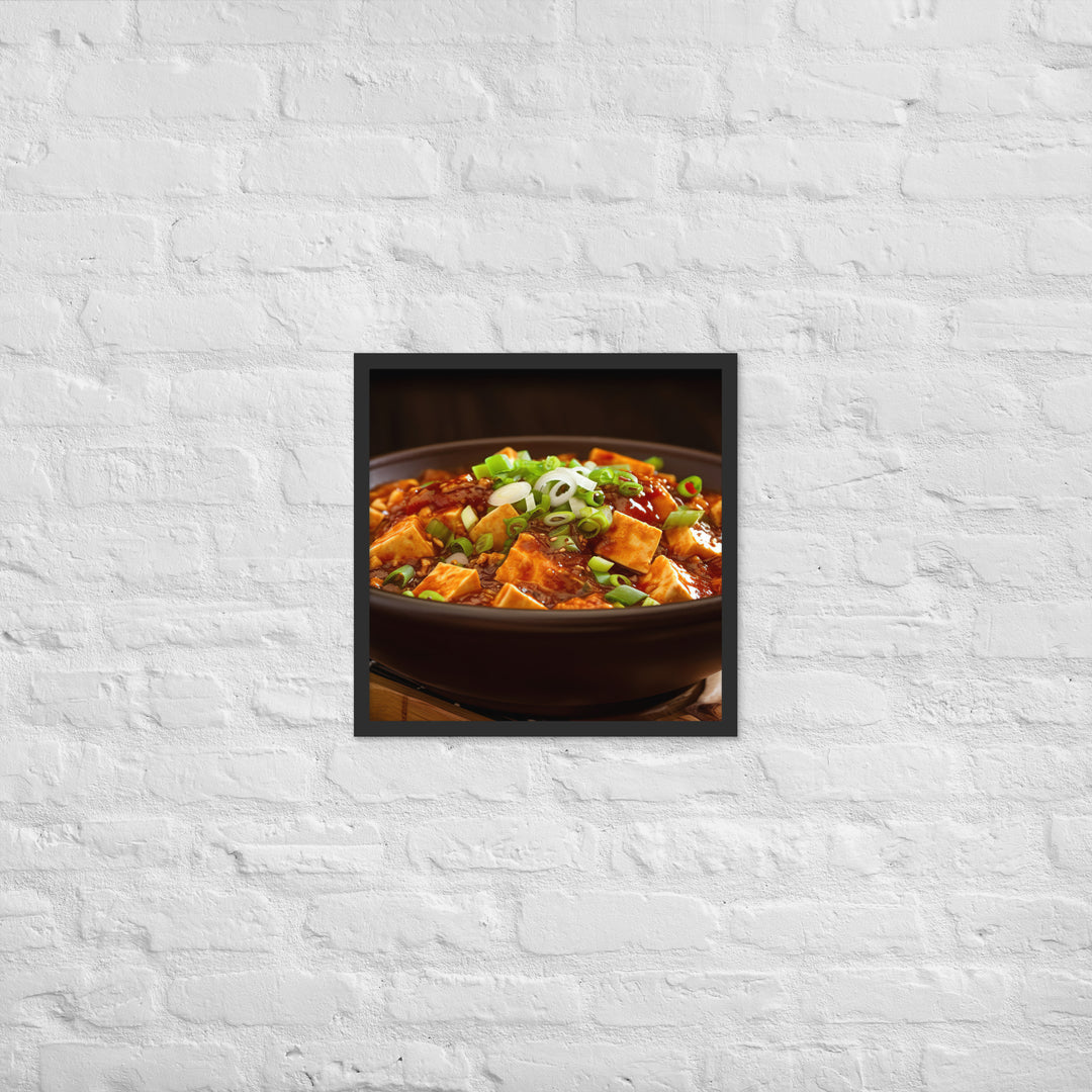 Mapo Tofu Framed poster 🤤 from Yumify.AI