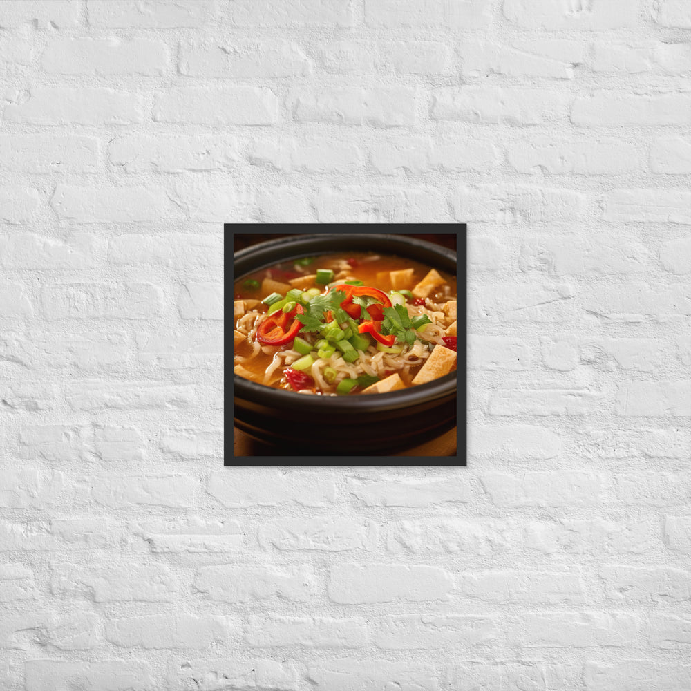 Hot and Sour Soup Framed poster 🤤 from Yumify.AI