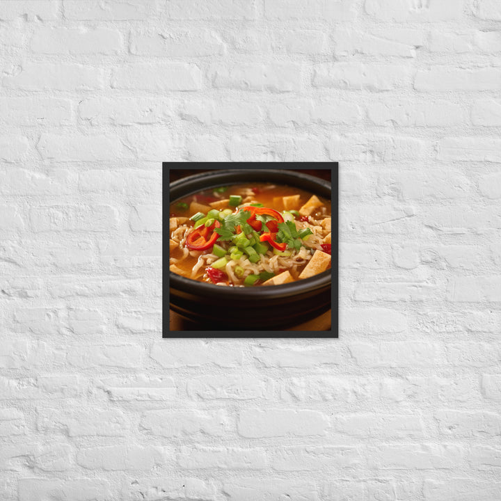 Hot and Sour Soup Framed poster 🤤 from Yumify.AI