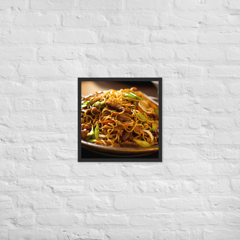 Chow Mein Framed poster 🤤 from Yumify.AI