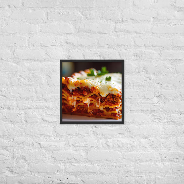 Lasagna Framed poster 🤤 from Yumify.AI