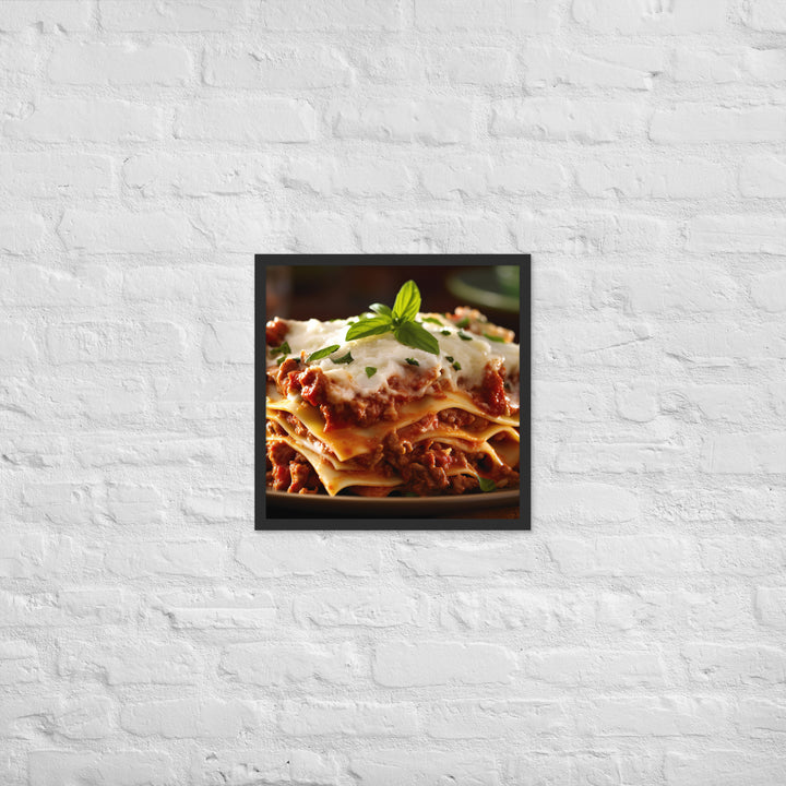 Lasagna Framed poster 🤤 from Yumify.AI