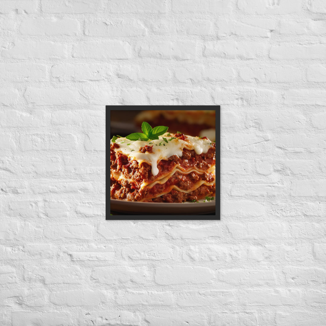 Lasagna Framed poster 🤤 from Yumify.AI