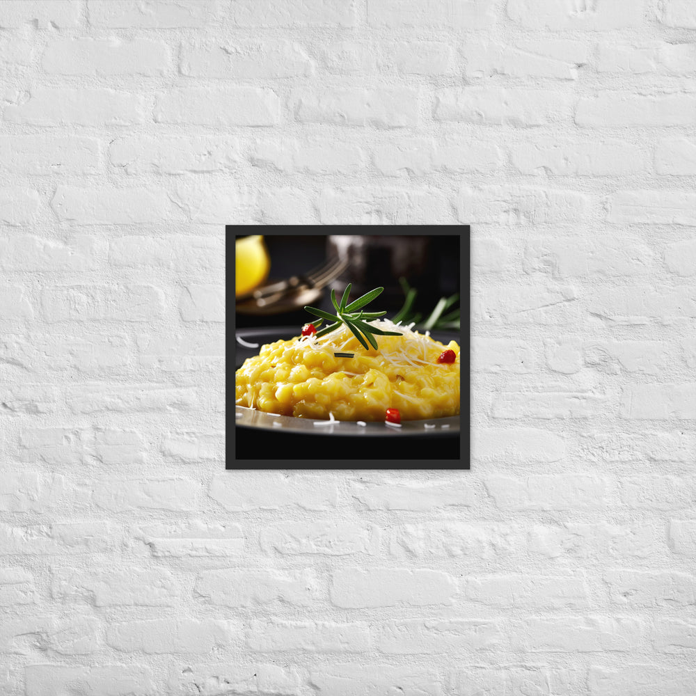 Risotto alla Milanese Framed poster 🤤 from Yumify.AI