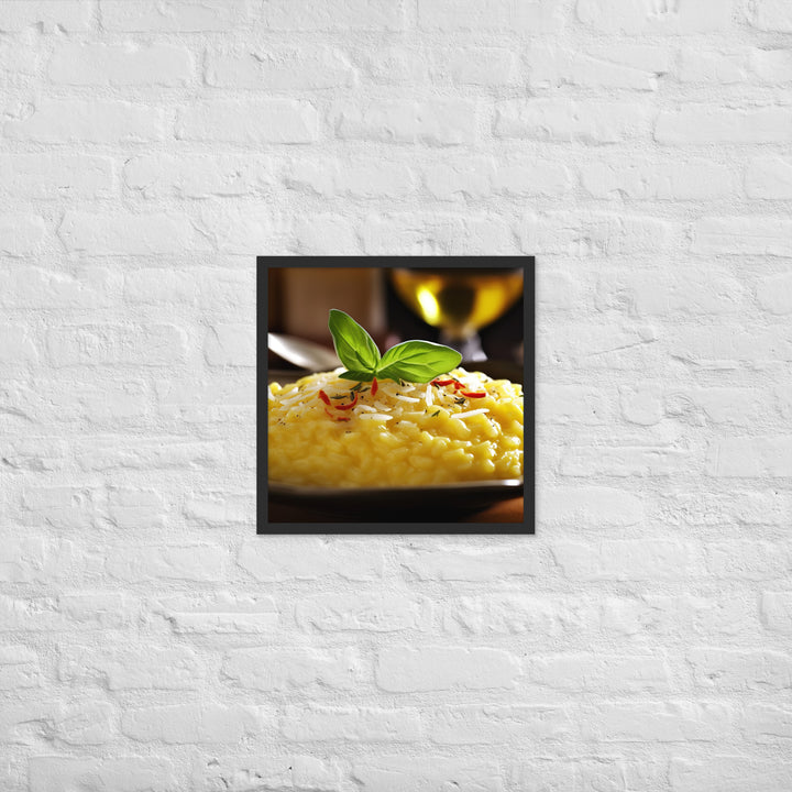 Risotto alla Milanese Framed poster 🤤 from Yumify.AI