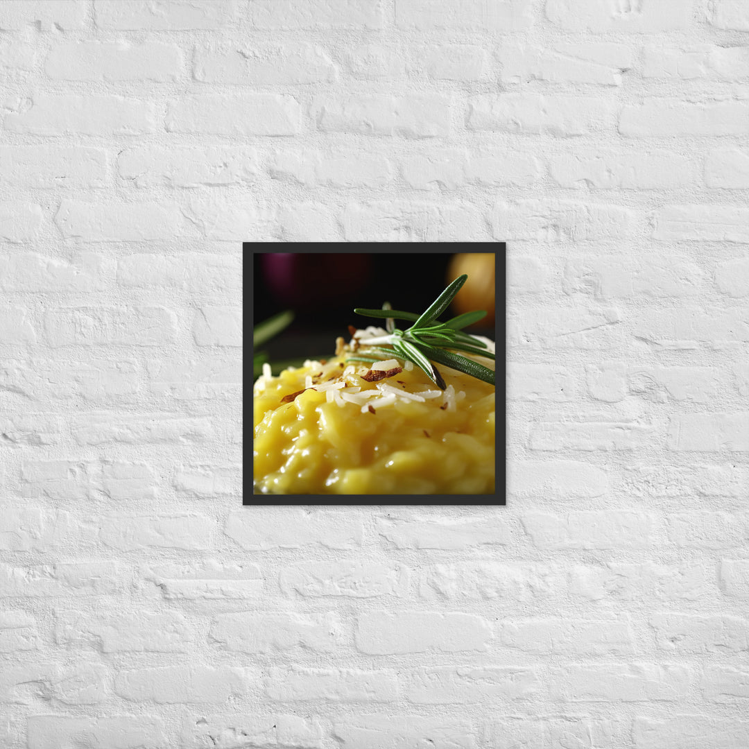 Risotto alla Milanese Framed poster 🤤 from Yumify.AI