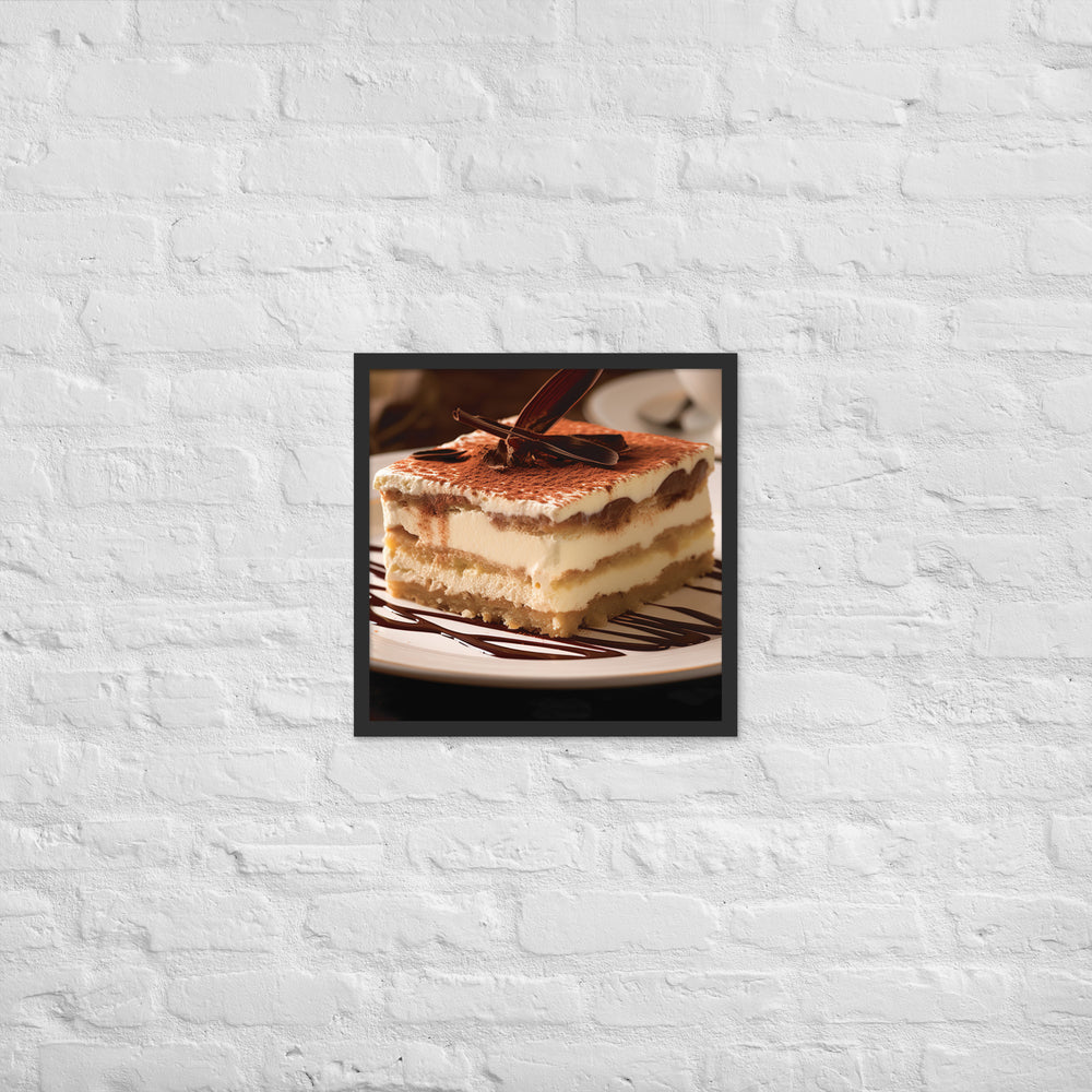 Tiramisu Framed poster 🤤 from Yumify.AI