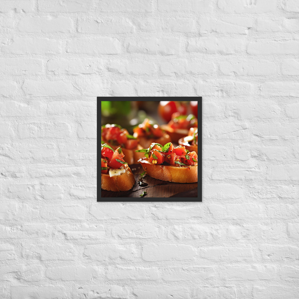 Bruschetta Framed poster 🤤 from Yumify.AI