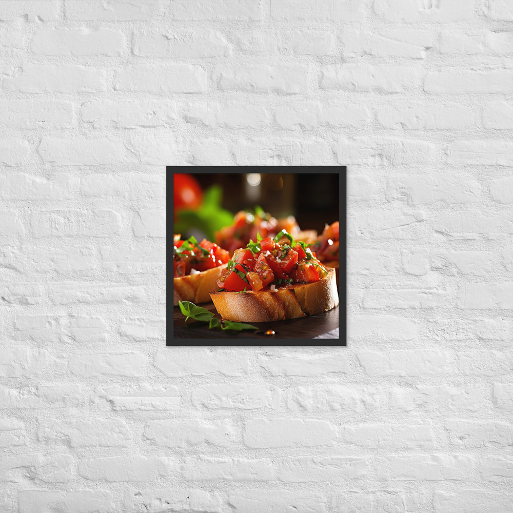 Bruschetta Framed poster 🤤 from Yumify.AI