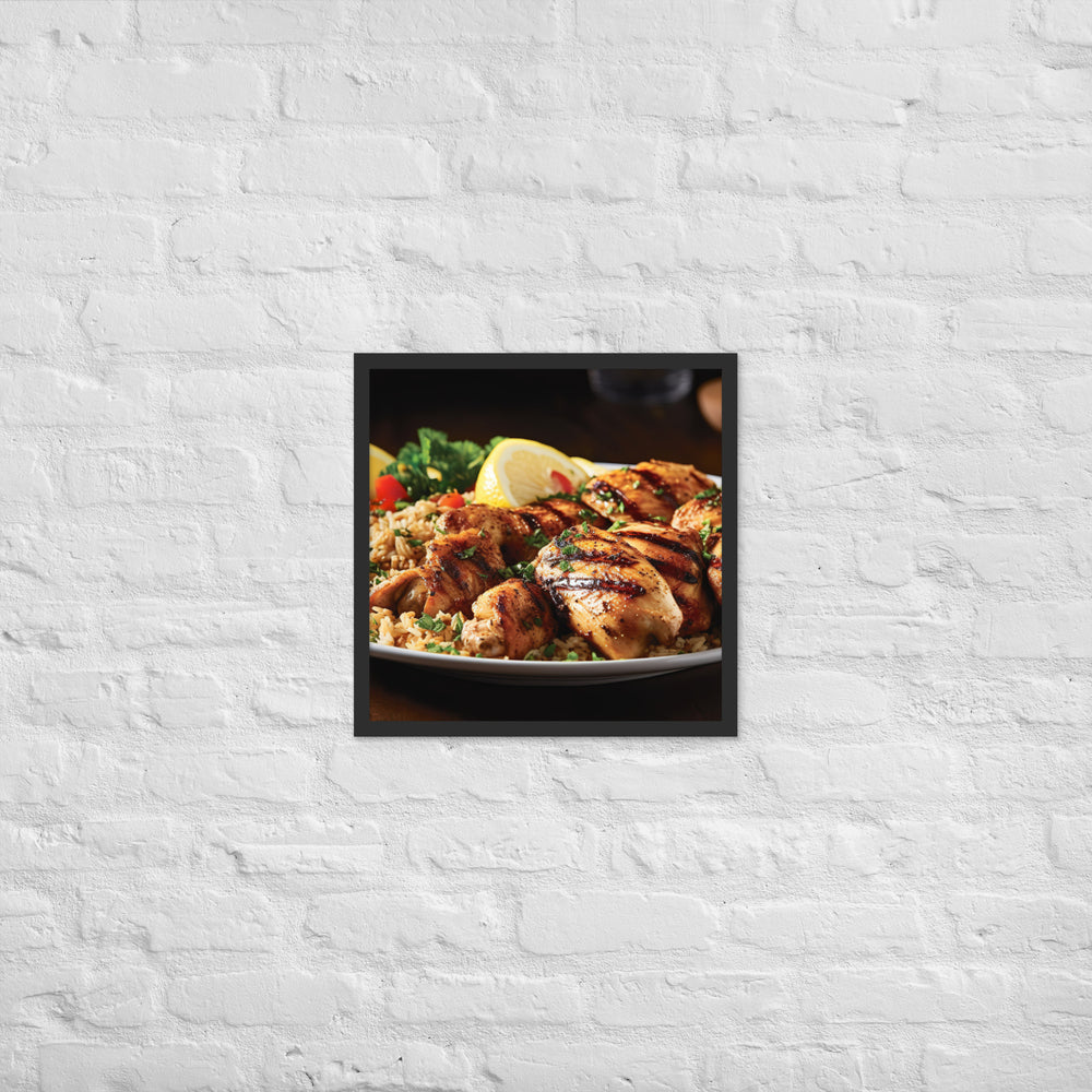 Shish Taouk Framed poster 🤤 from Yumify.AI