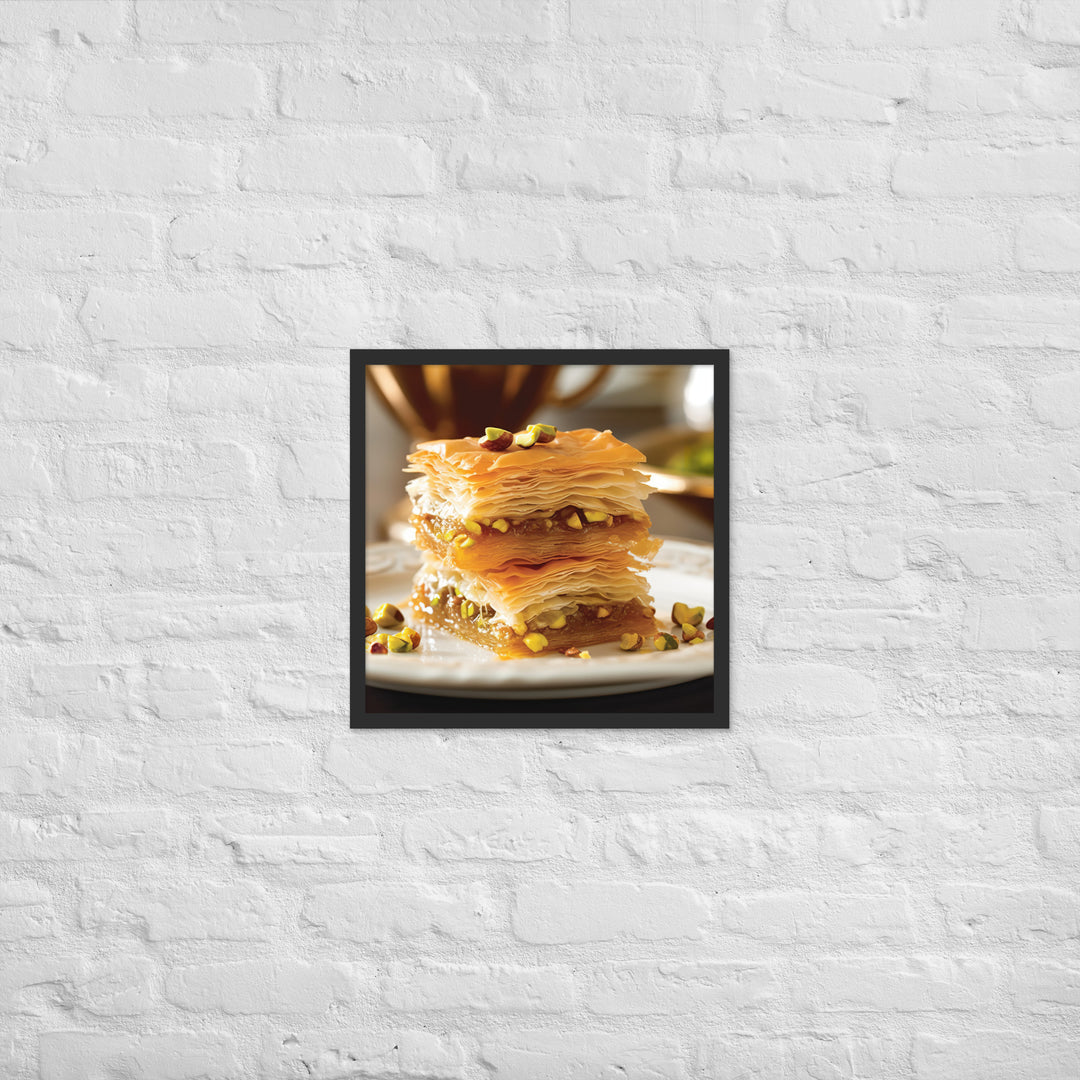 Baklava Framed poster 🤤 from Yumify.AI