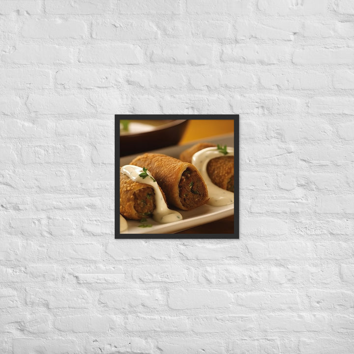 Kibbeh Framed poster 🤤 from Yumify.AI