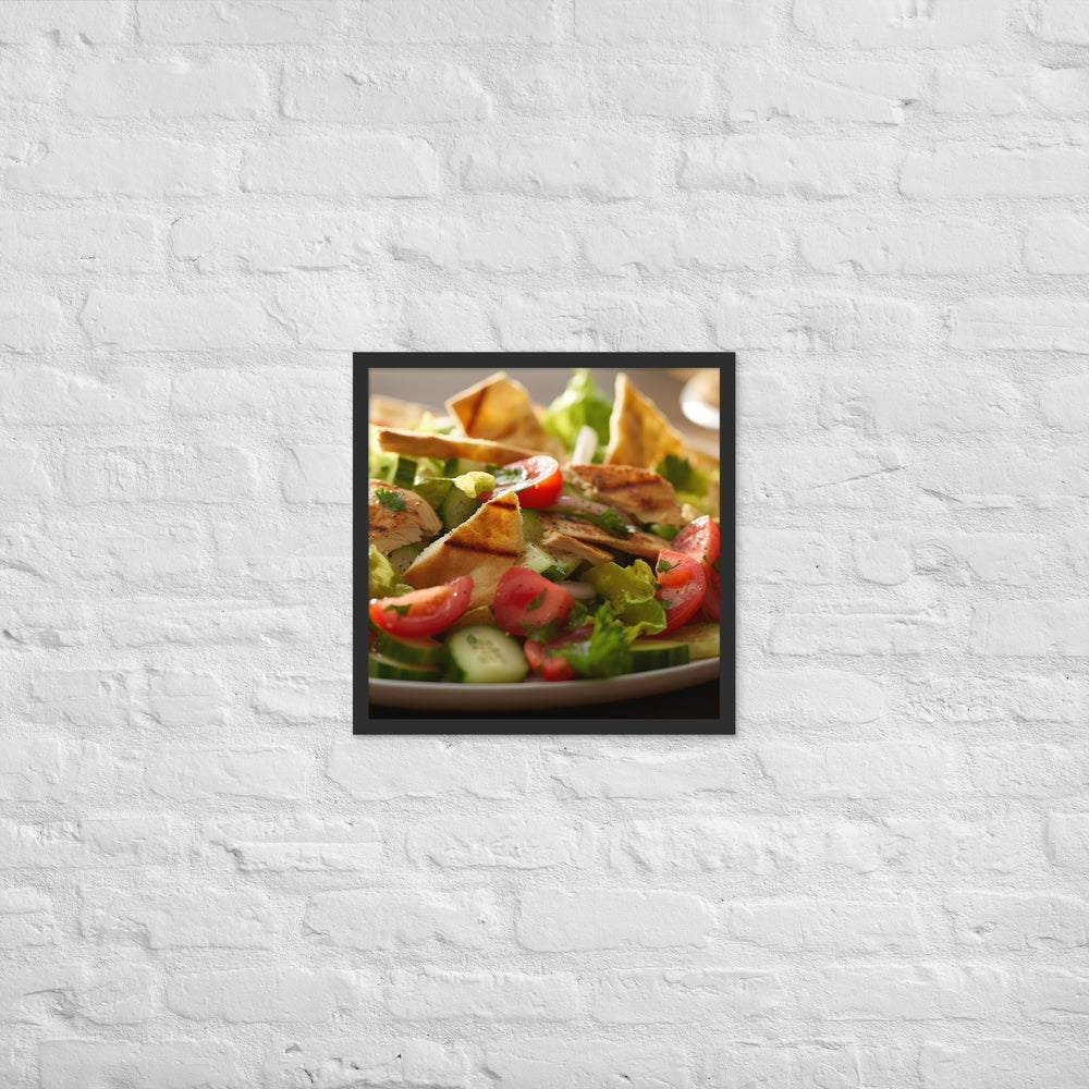 Fattoush Framed poster 🤤 from Yumify.AI