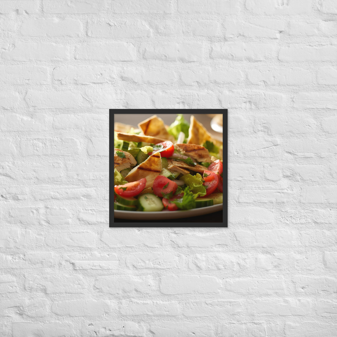 Fattoush Framed poster 🤤 from Yumify.AI