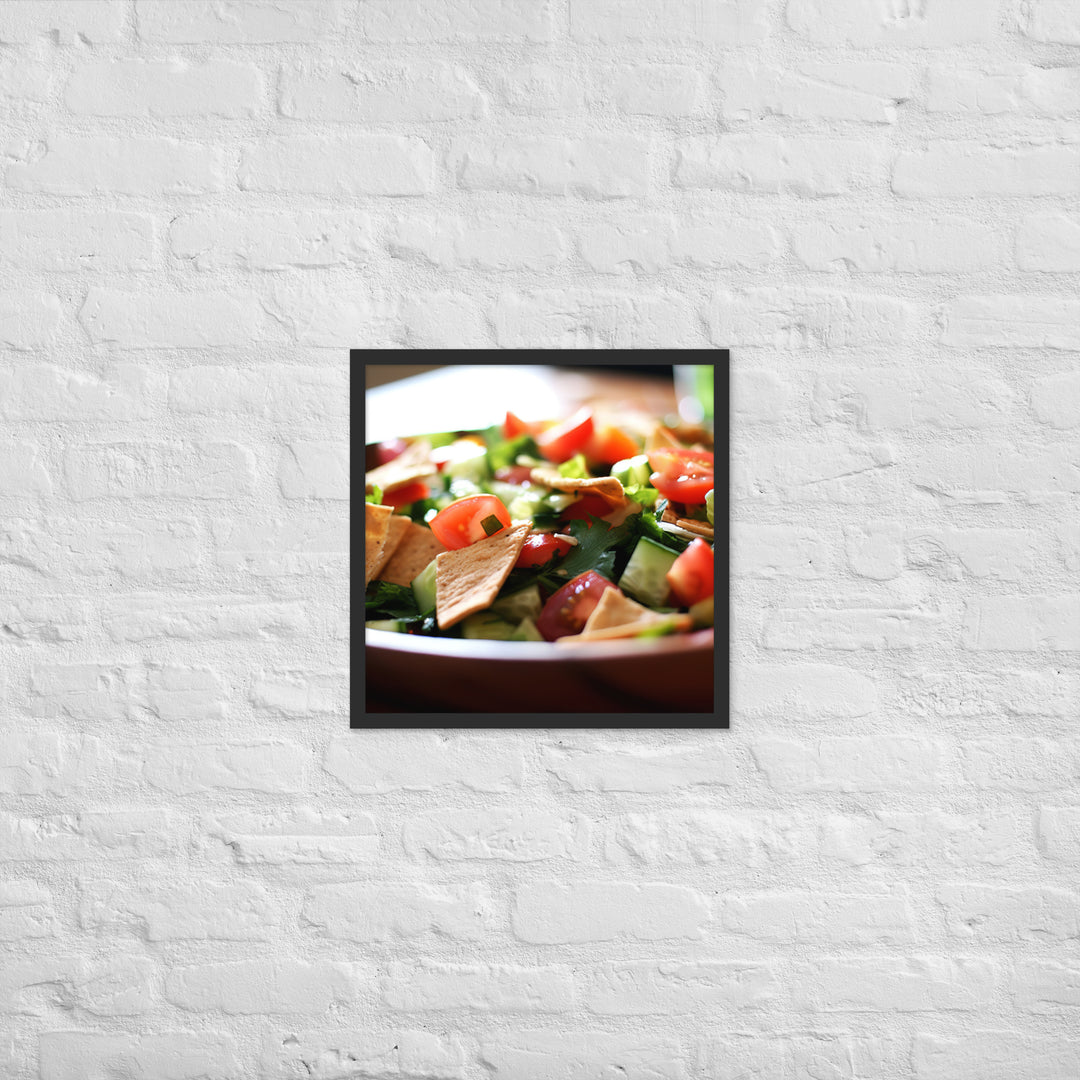 Fattoush Framed poster 🤤 from Yumify.AI