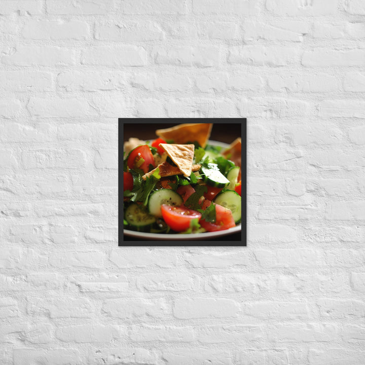 Fattoush Framed poster 🤤 from Yumify.AI