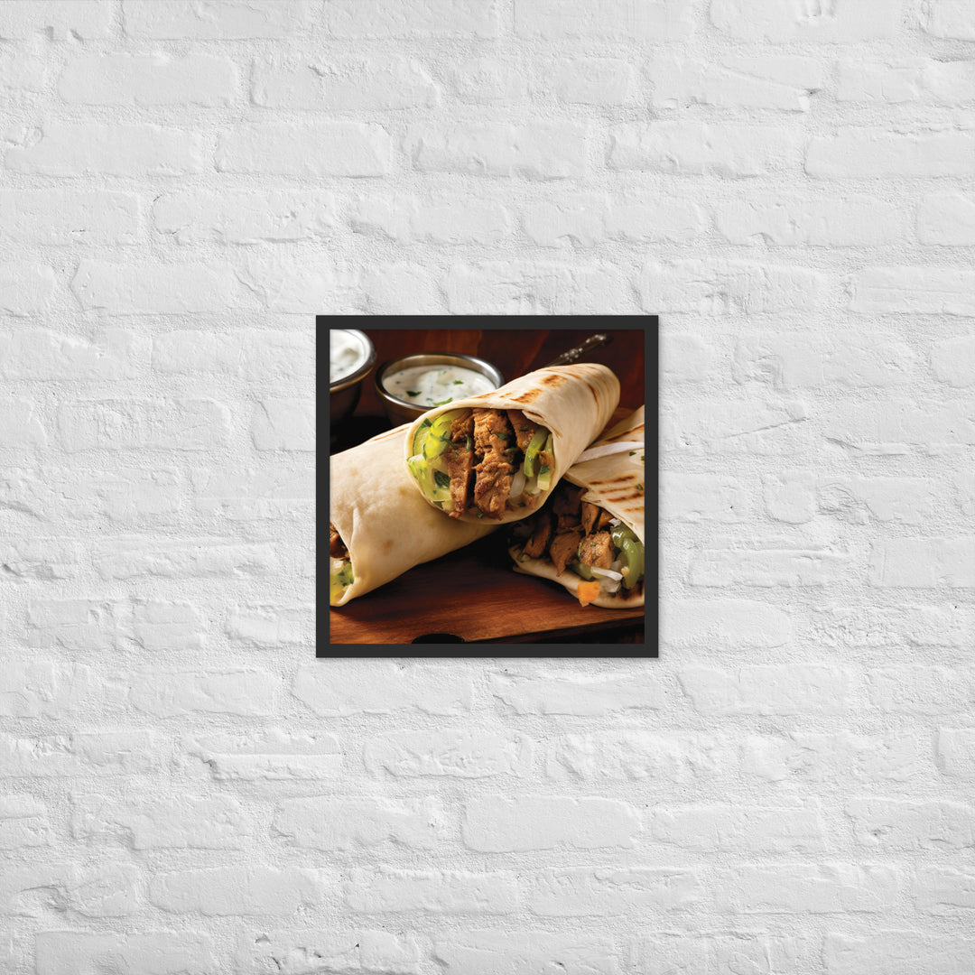 Shawarma Framed poster 🤤 from Yumify.AI