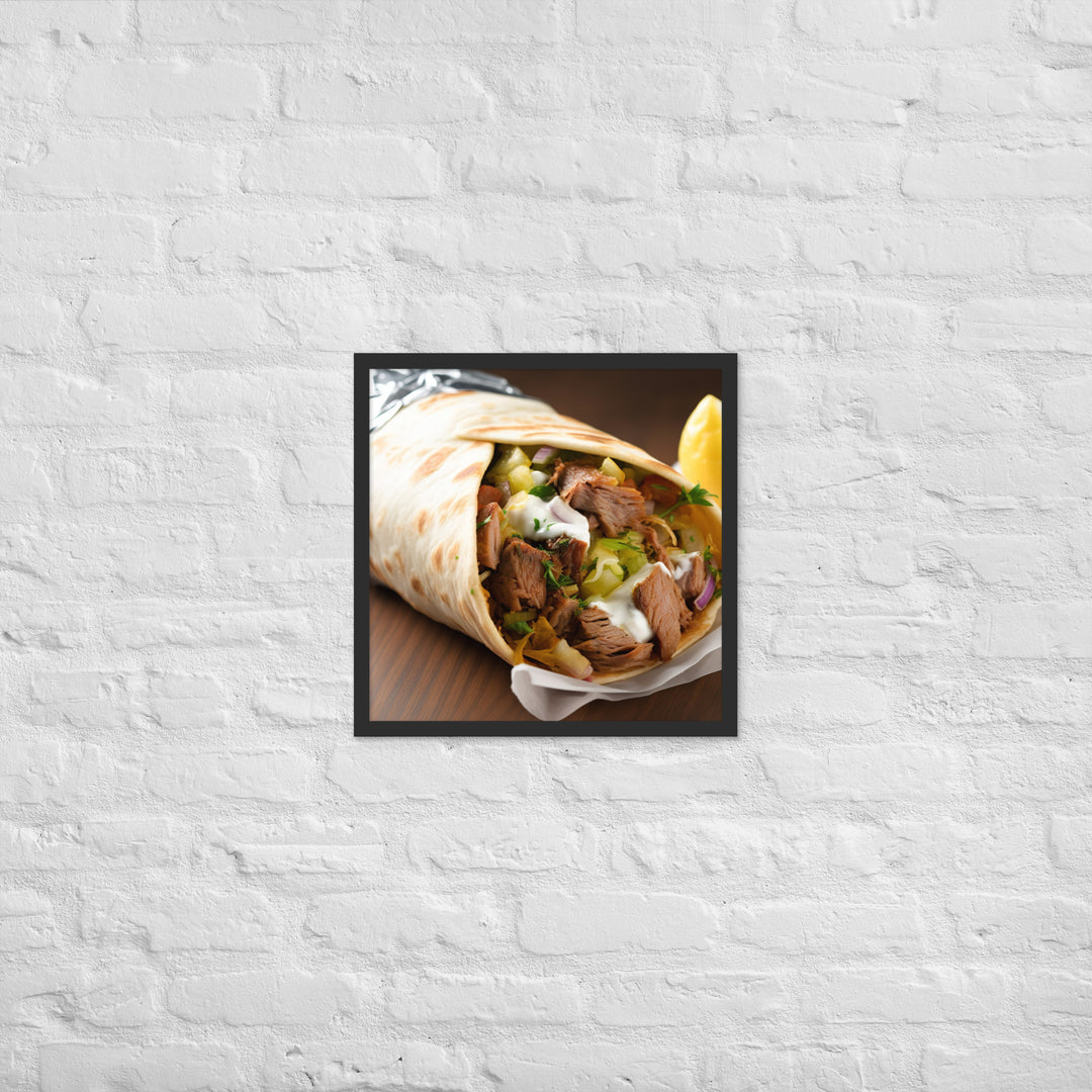 Shawarma Framed poster 🤤 from Yumify.AI