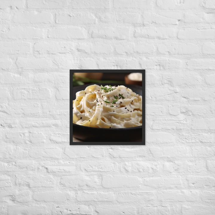 Fettuccine Alfredo Framed poster 🤤 from Yumify.AI