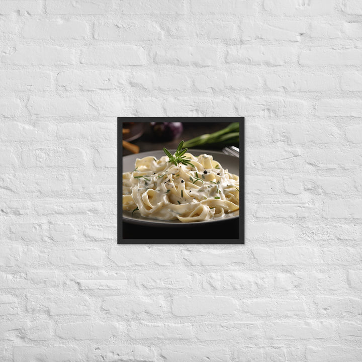 Fettuccine Alfredo Framed poster 🤤 from Yumify.AI