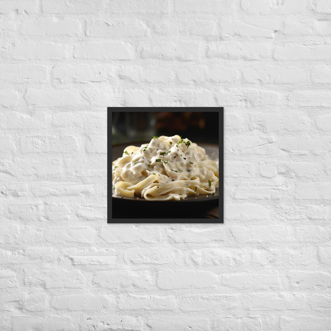 Fettuccine Alfredo Framed poster 🤤 from Yumify.AI