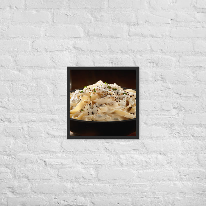 Fettuccine Alfredo Framed poster 🤤 from Yumify.AI