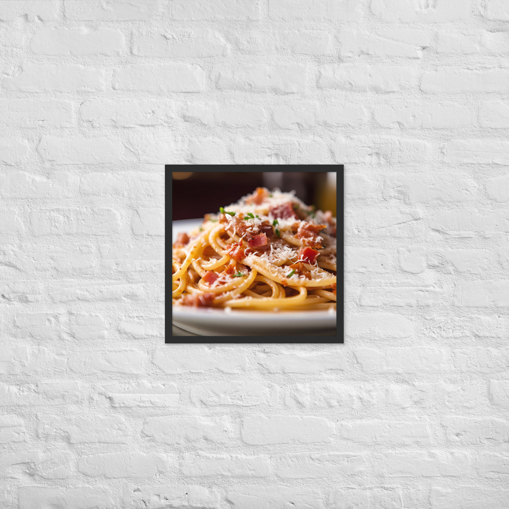 Amatriciana Framed poster 🤤 from Yumify.AI