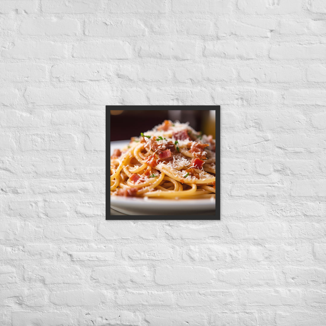 Amatriciana Framed poster 🤤 from Yumify.AI